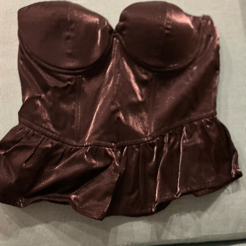 STY GAL Black Strapless Bustier
